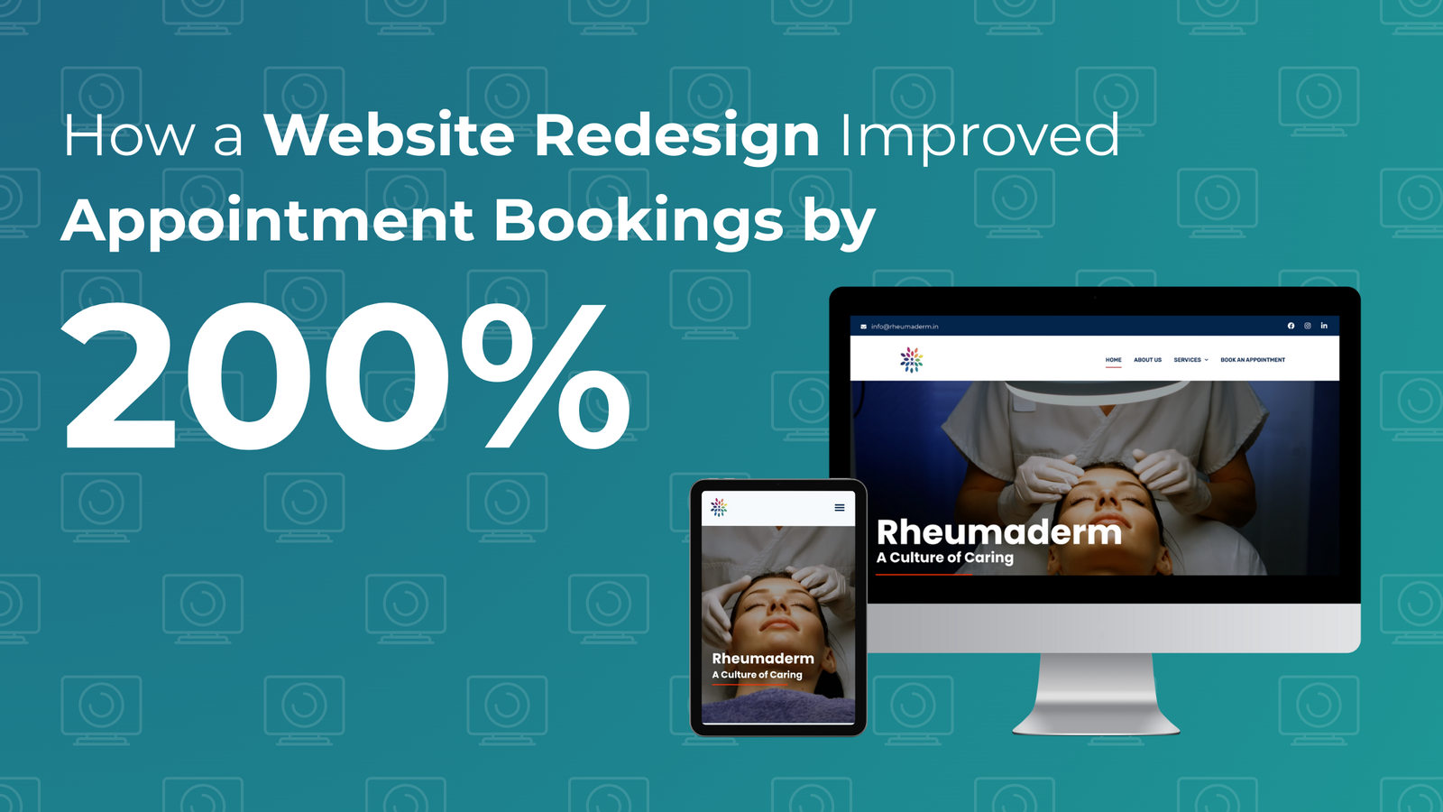 social media ads services, marketing agency digital, marketing and digital marketing, social media social media clinic website redesign before and after Creafinity website redesign case study bookings increase doctor clinic site improved user experience mobile fast loading clinic website redesign result trust signals embedded in clinic website redesign