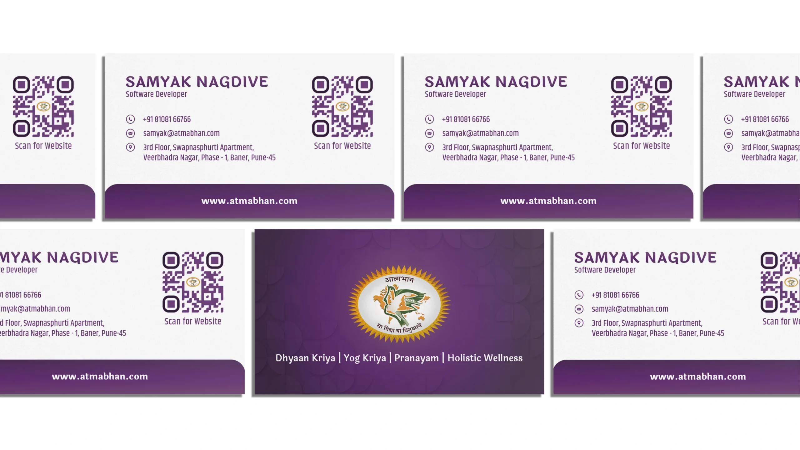 Atmabhan Visiting card