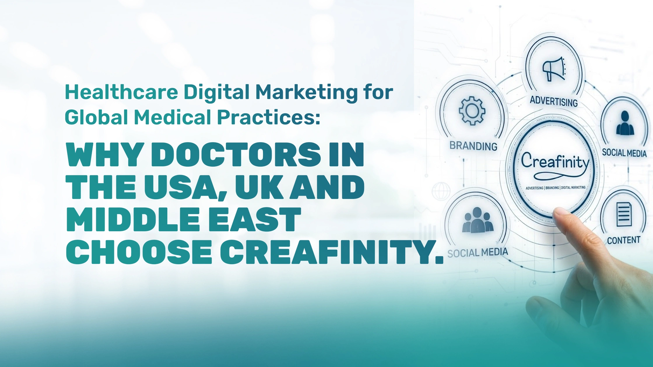 Healthcare Digital Marketing for Global Medical Practices: Why Doctors in the USA, UK & Middle East Choose Creafinity Healthcare Digital Marketing for Global Medical Practices: Why Doctors in the USA, UK & Middle East Choose Creafinity